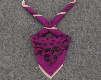 Vintage Givenchy Handkerchief - 90s Floral Neckerchief, Multicolor Bandana for Fashion Accents, Unique Collector's Gift Rare Find