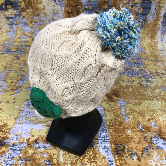 Vintage Ear Flap Hat Knit Retro Style Vintage Bea… - image 3