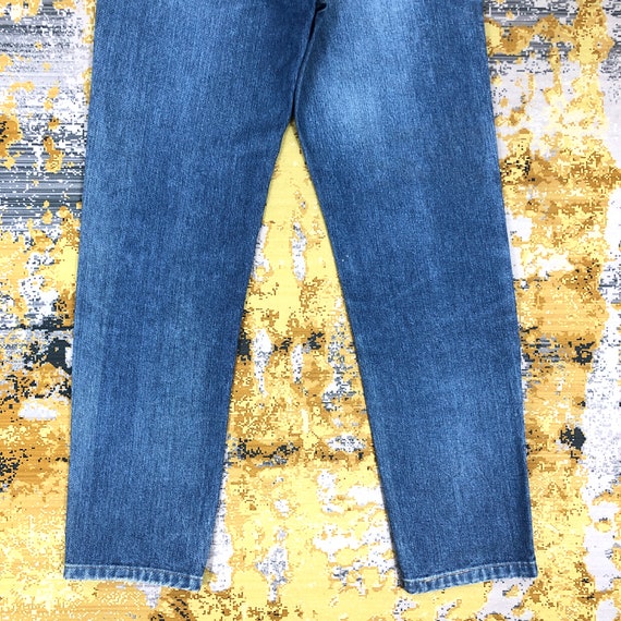 27 x 29.5 Vintage Lee Riders Jeans Light Blue Was… - image 6