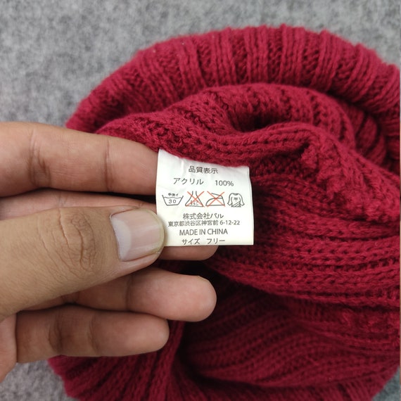 Vintage Beanie Hat Knitted Crochet  Hats Beanie K… - image 4