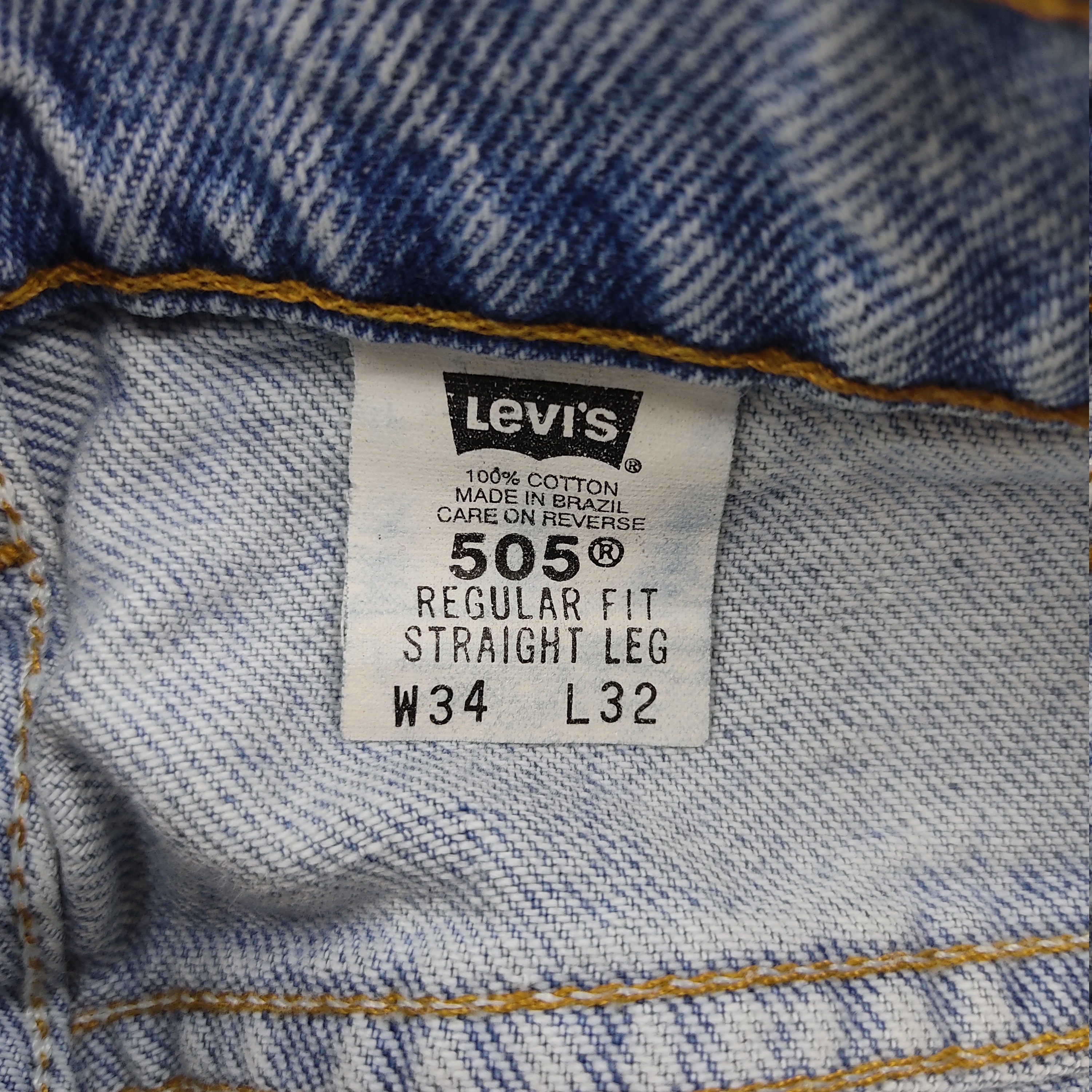 34 X 33 90s Vintage Levis 505 Jeans Orange Tab Jeans Light - Etsy