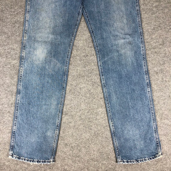 32 x 35.5 Vintage Wrangler Jeans - 90s Light Wash… - image 5