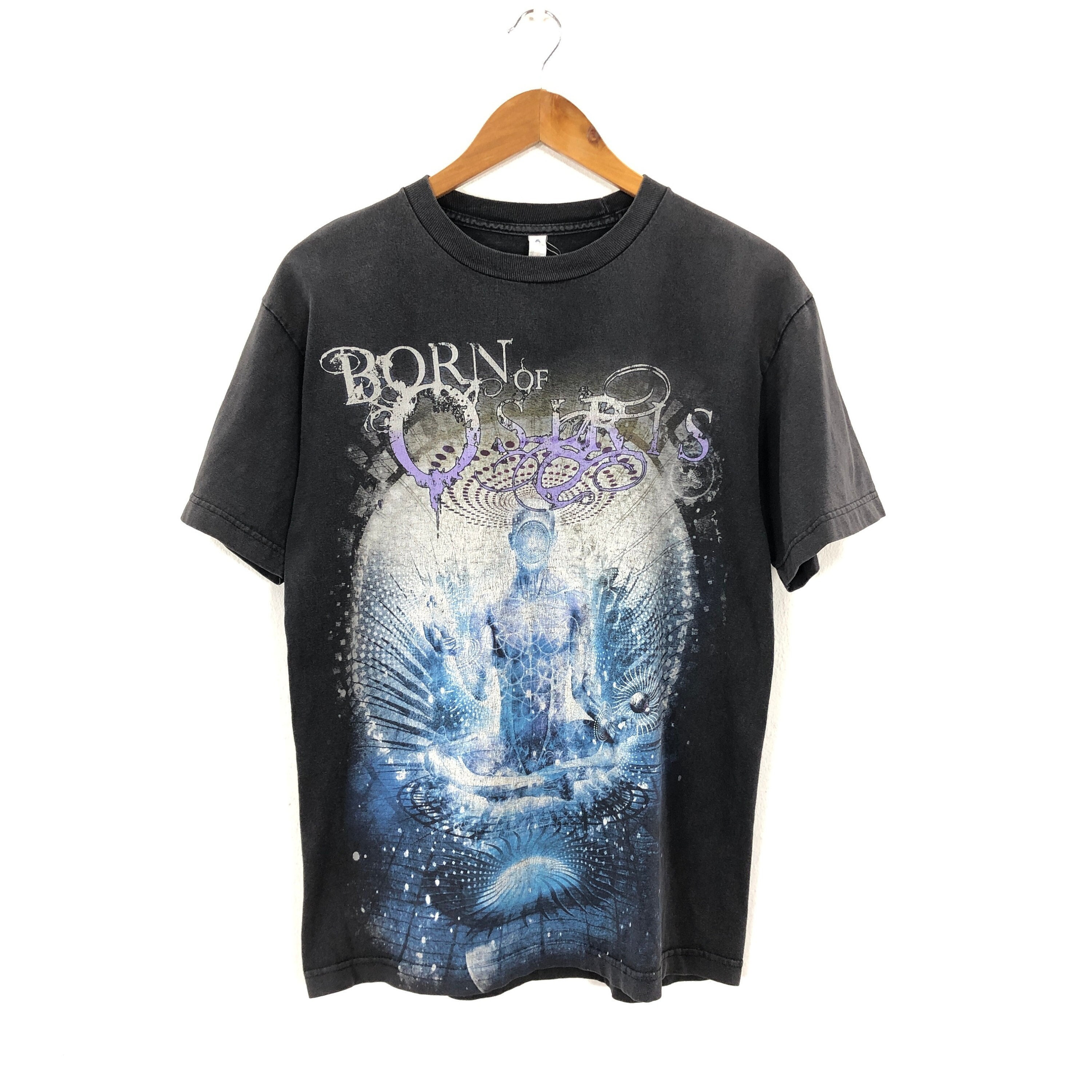 Vintage Born of Osiris T Shirt Faded Black Heavy Metal Band Rock