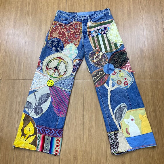 Kapital hotsell patchwork jeans