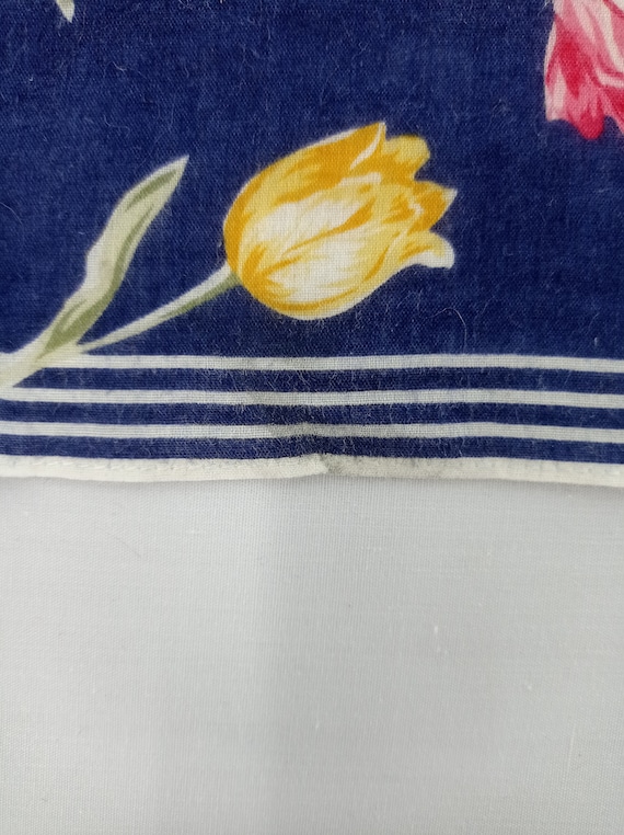 Authentic Kenzo Handkerchief, 1990s Floral Print,… - image 4