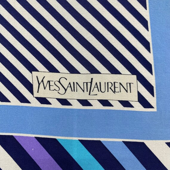 Authentic 90s Vintage Yves Saint Laurent Silk Sca… - image 3