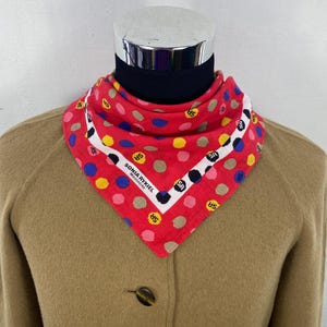 90s Authentic Vintage Sonia Rykiel Handkerchief Neckerchief Headband Bandana Babushka Wrap Authentic Accessories Gift Summer gift for mum
