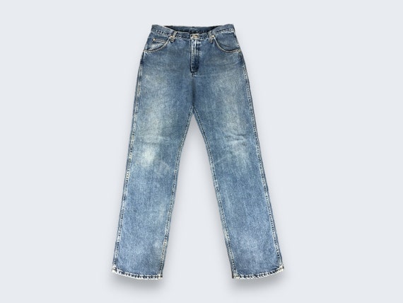 32 x 35.5 Vintage Wrangler Jeans - 90s Light Wash… - image 1