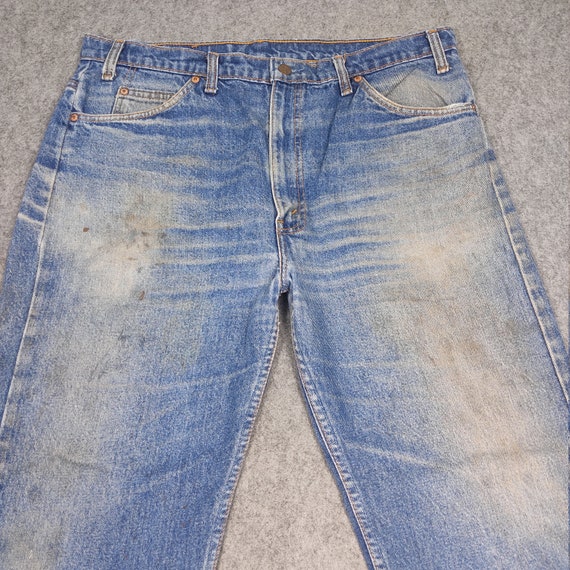 38 x 30 Vintage 80s Levis 505 Jeans Orange Tab Je… - image 3