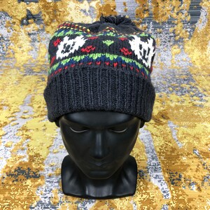 Vintage Grateful Roush Bobble Beanie Knitted Crochet Hat Beanie Knit Unisex No Pompom Hat Men Women Winter Gifts Fashion Warm Cozy Soft Hat