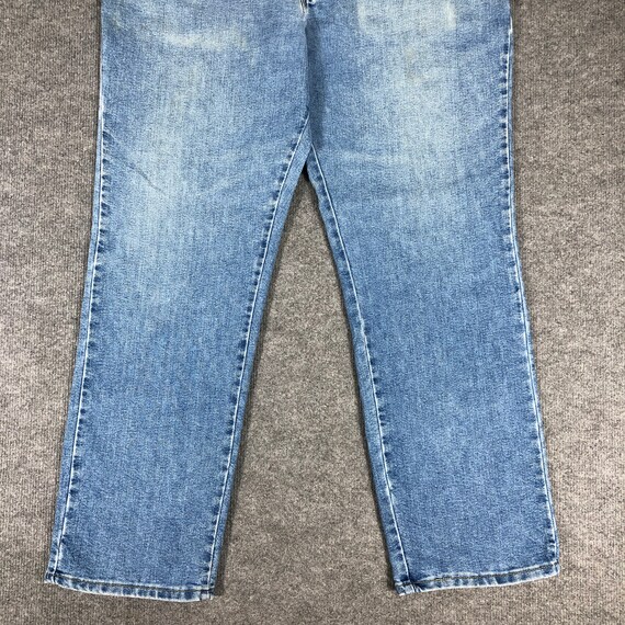 38 x 30 Vintage Lee Jeans Light Wash Distress Fad… - image 4