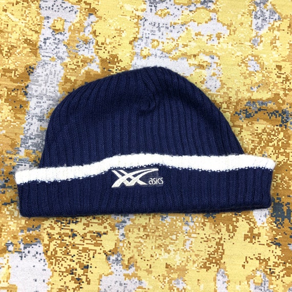 Vintage Asics Retro Style Vintage Beanie Hat Warm… - image 4