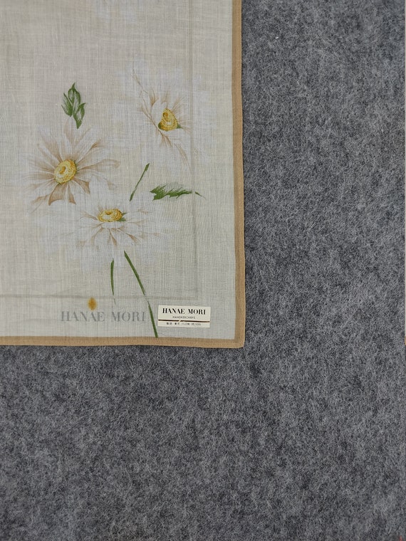 Vintage Hanae Mori Handkerchief - 90s Floral Japa… - image 4