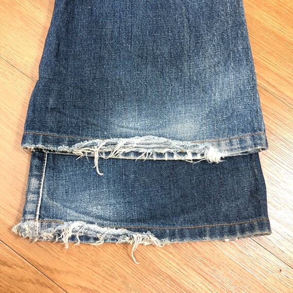 29 x 30 Vintage Edwin Flare Jeans Distress Faded … - image 7