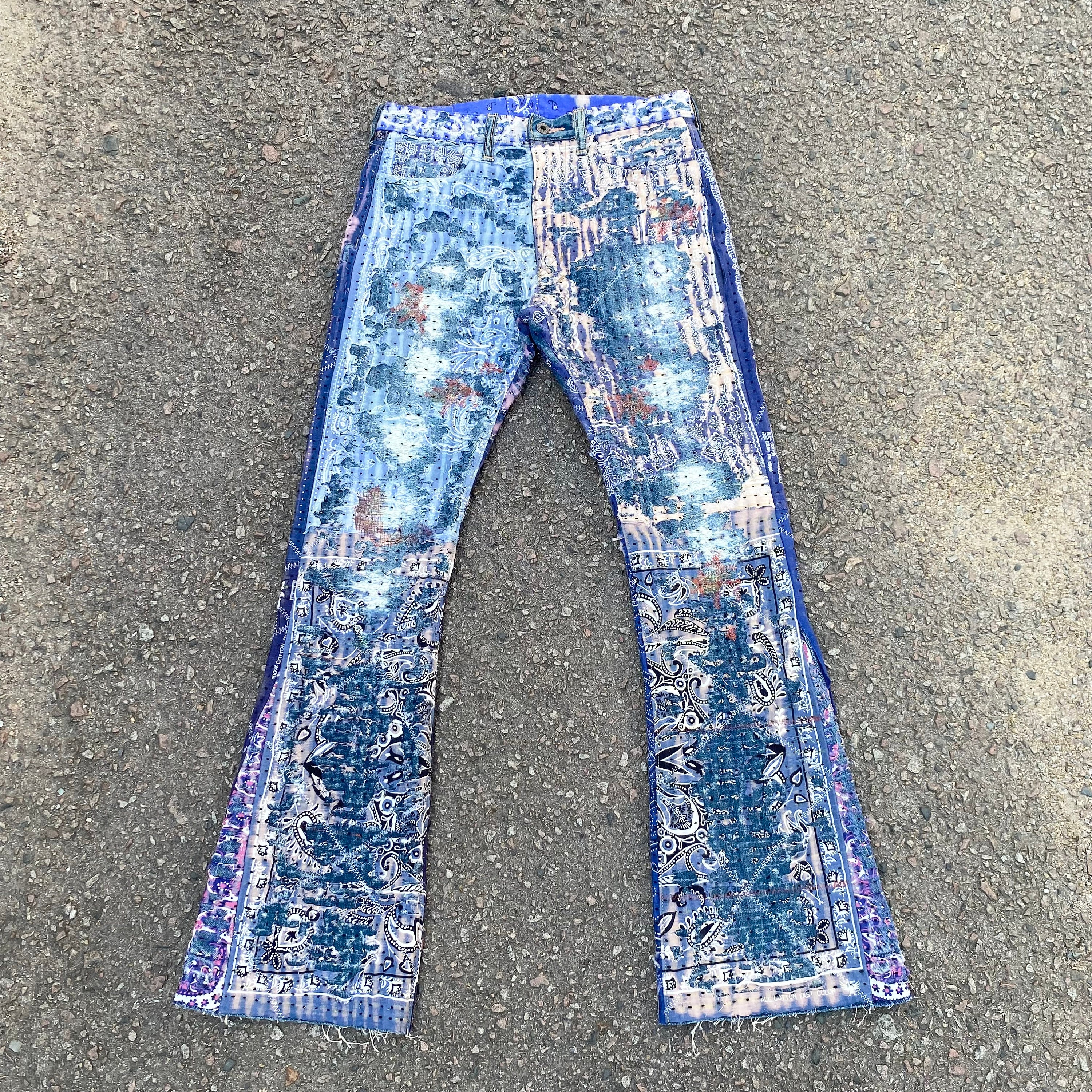 30 X 32 Rare Vintage 90s Kapital Jeans Handcrafted Boro 30 X 32 Rare Vintage 90s Kapital Jeans Handcrafted Boro