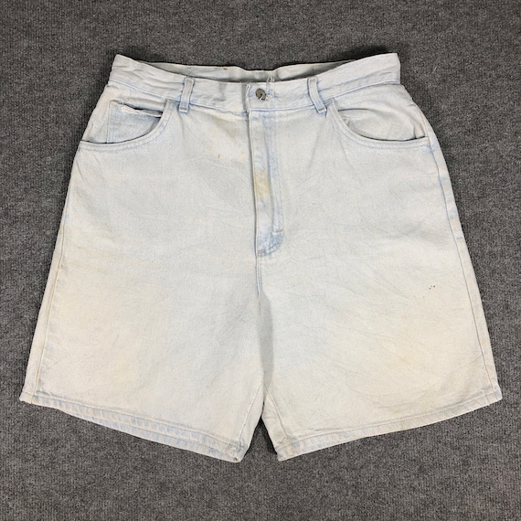 33 x 7.5 90s Vintage Lee Jeans Short Jeans Light … - image 1
