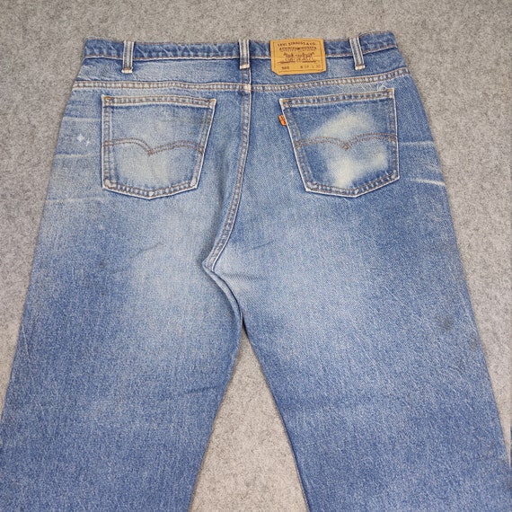 38 x 30 Vintage 80s Levis 505 Jeans Orange Tab Je… - image 4