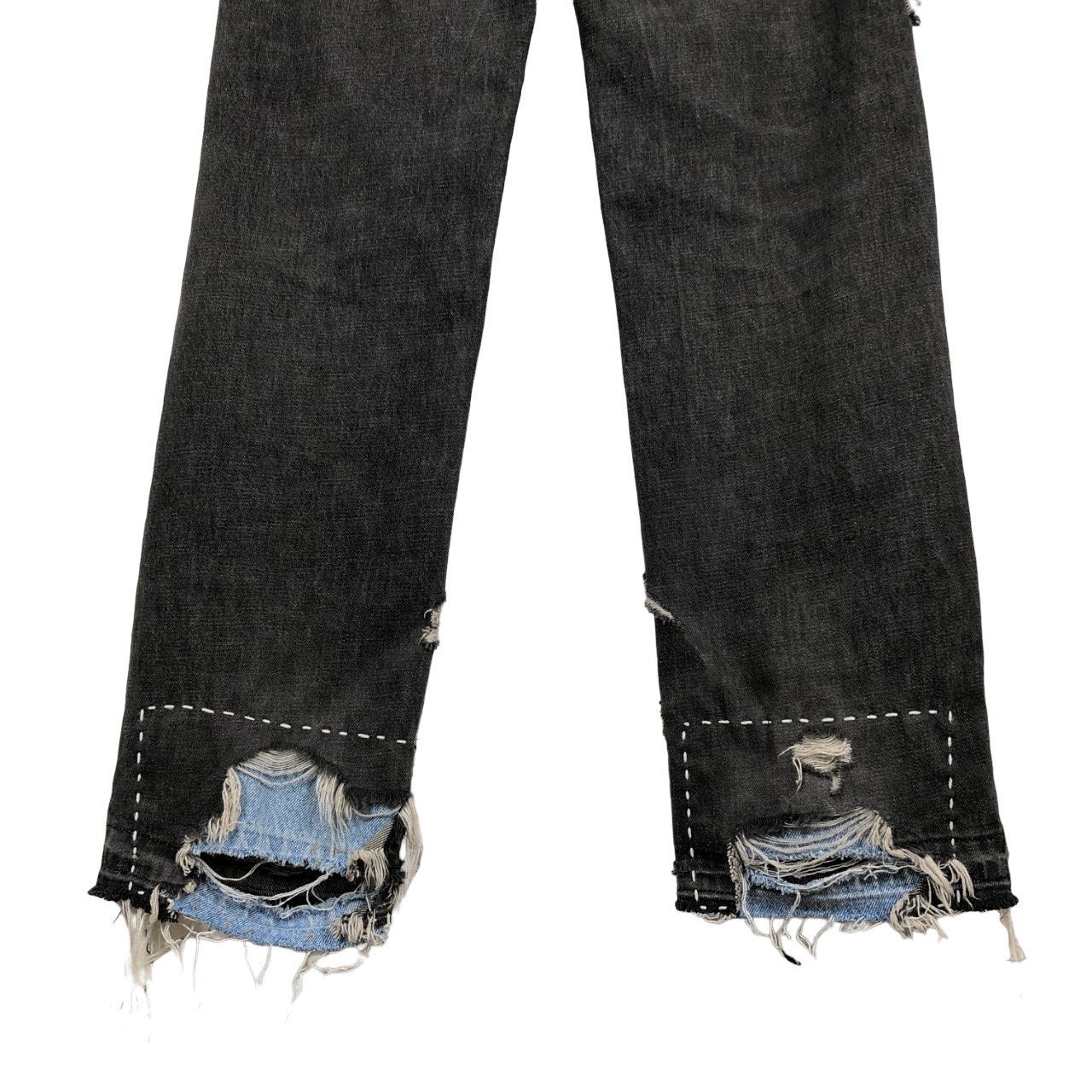 Custom Vintage 90s Stussy Jeans Made in Usa Distress Sashiko Patchwork ...