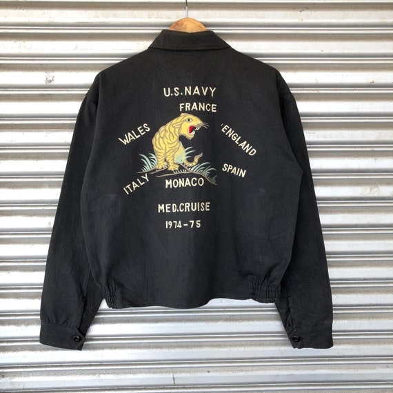 Vintage 90s Sukajan Tiger Embroidery U 