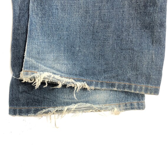 29 x 30 Vintage Edwin Flare Jeans Distress Faded … - image 6