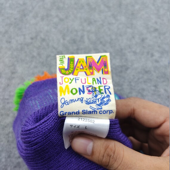 Vintage Jam World Beanie Snow Cap Knitted Crochet… - image 4