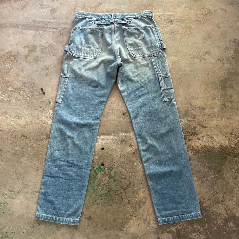 Ready To Ship Custom 1 of 1 Kapital Denim Patchwork Jeans Murakami Style Smiley Flower Reworked Carpenter Pants Japanese Streetwear Size 32 image 4