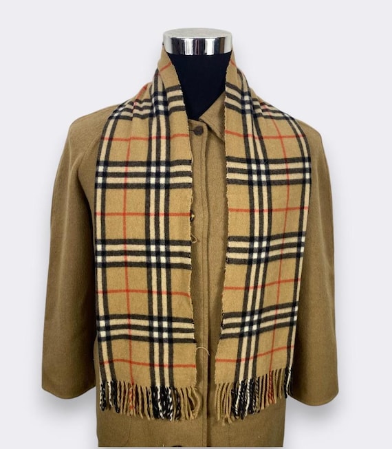 90s Burberrys ヴィンテージ シルクスカーフ ノバチェック 馬具柄 Made