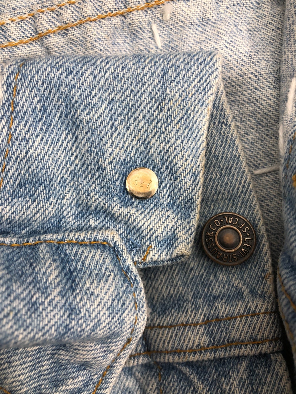 Vintage 90s Levis Denim Jacket Light Wash Made in Usa - Etsy