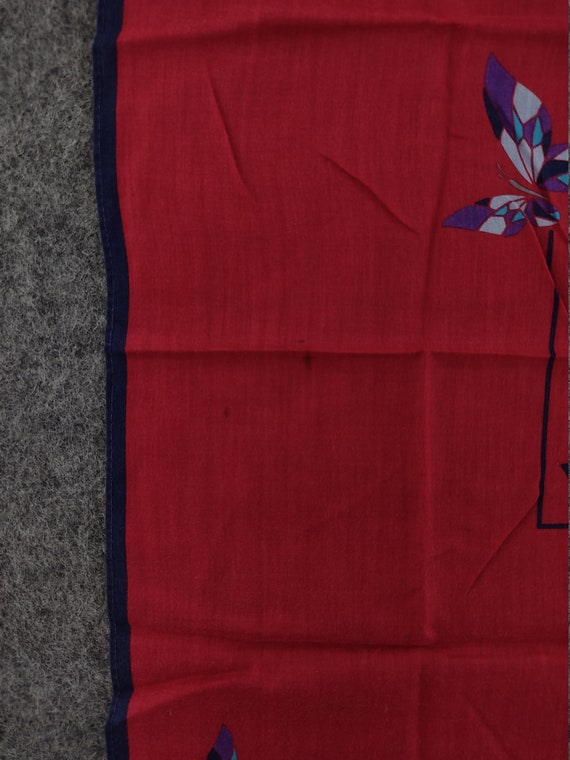 Vintage Hanae Mori Handkerchief - 90s Floral Japa… - image 4