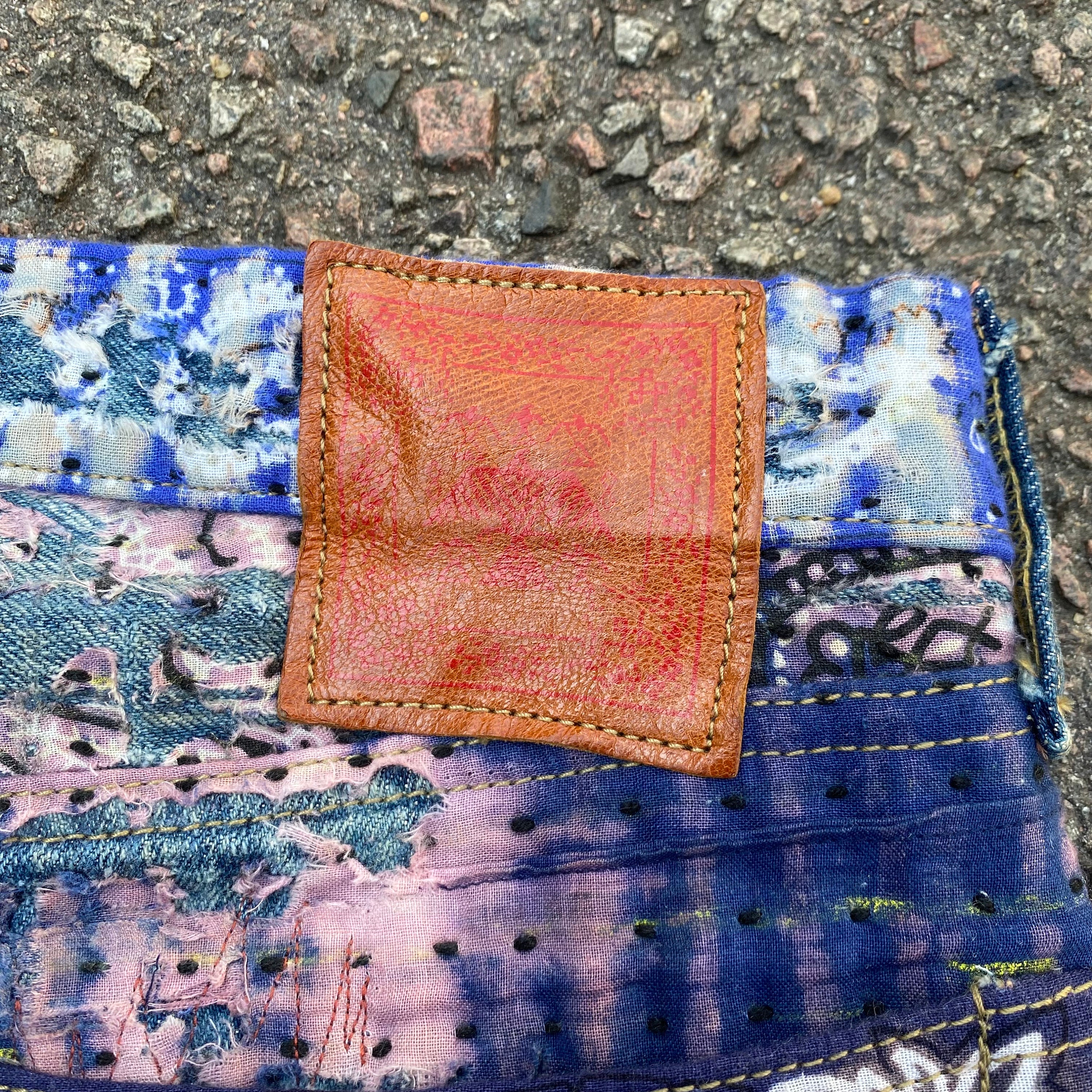 30 X 32 Rare Vintage 90s Kapital Jeans Handcrafted Boro 30 X 32 Rare Vintage 90s Kapital Jeans Handcrafted Boro