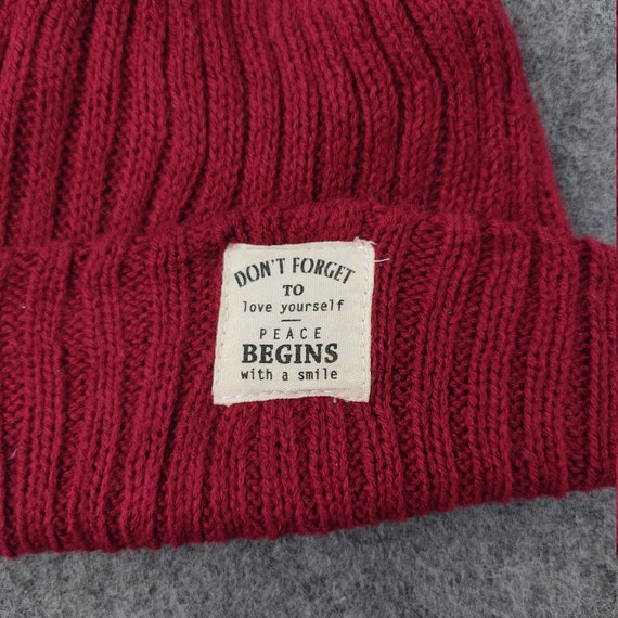 Vintage Beanie Hat Knitted Crochet  Hats Beanie K… - image 3