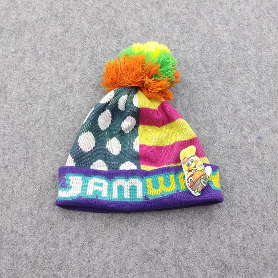 Vintage Jam World Beanie Snow Cap Knitted Crochet… - image 1