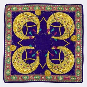 90s Authentic Vintage Tanino Crisci Handkerchief Neckerchief Headband Bandana Babushka Wrap Authentic Accessories Gift Summer gift for mum