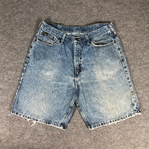 34 x 9 Vintage Lee Jeans Short Jeans Light Wash D… - image 1