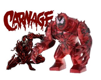 CARNAGE CHRISTMAS FIGURE USA SELLER NEW MINIFIGURE FITS LEGOS