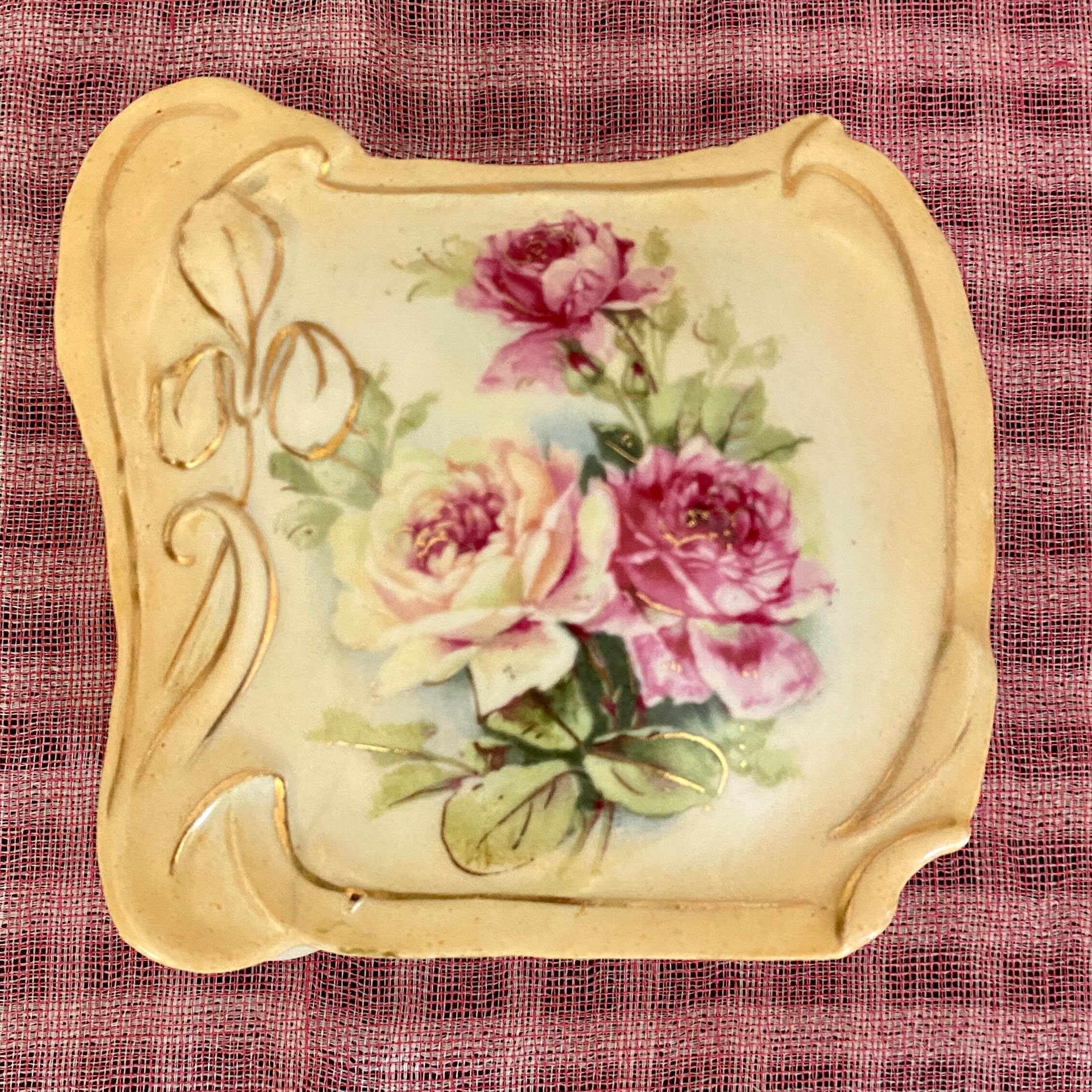 Vintage porcelain jewelry box made in Austria porcelain Etsy