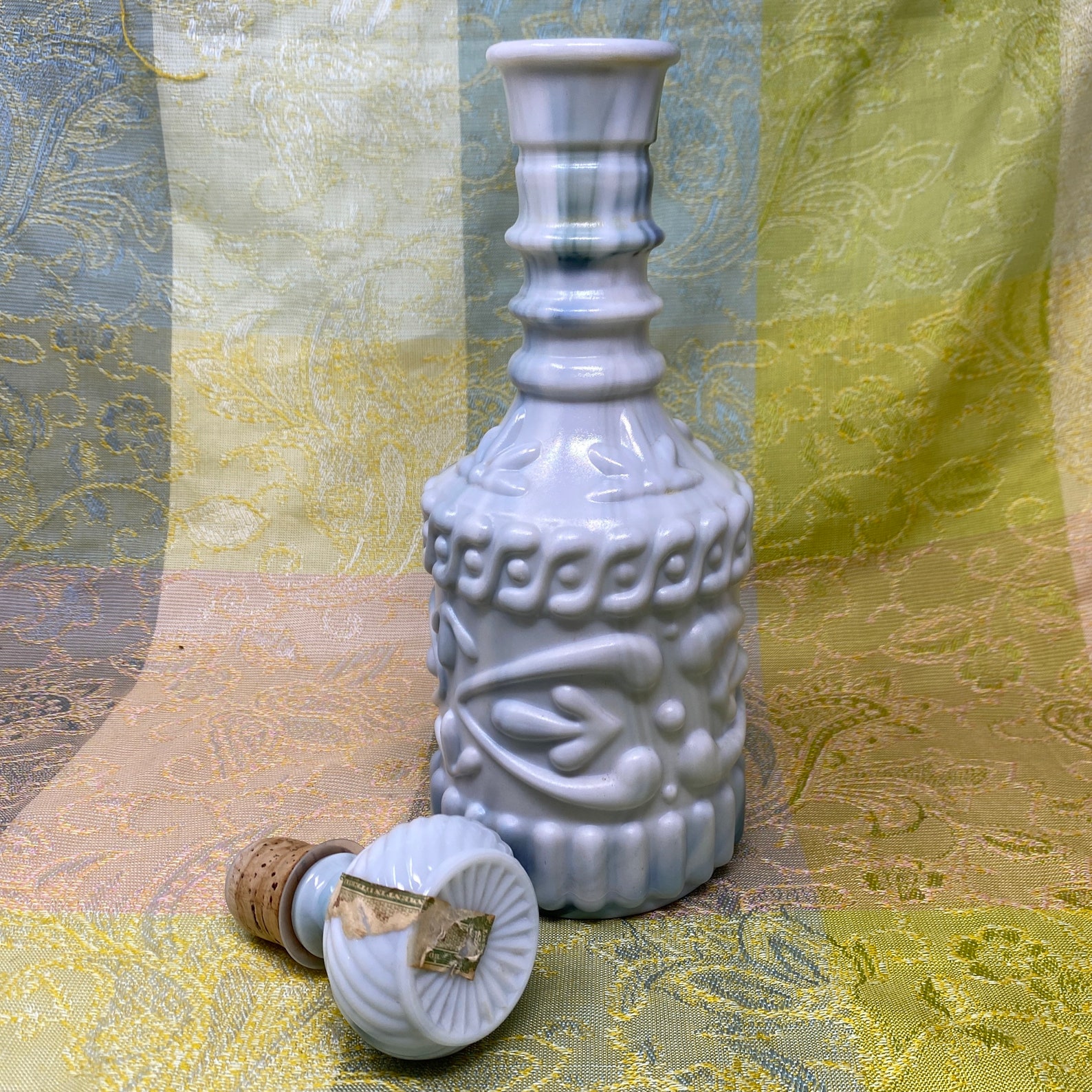 Vintage bonded Beam Liquor Bottle Marble Glass Etsy