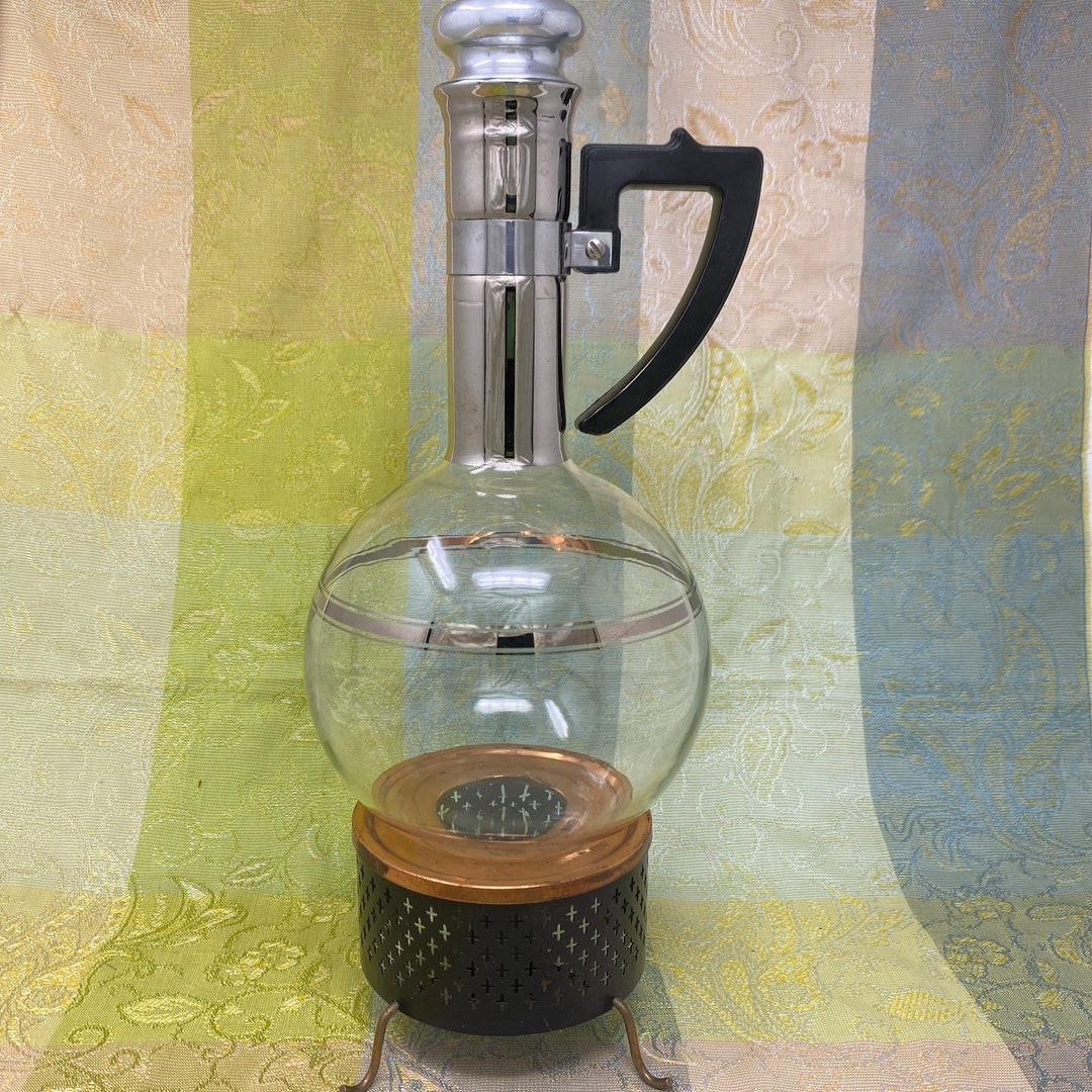 Vintage Coffee Carafe Inland MCM Glass Coffee Carafe Mid Etsy