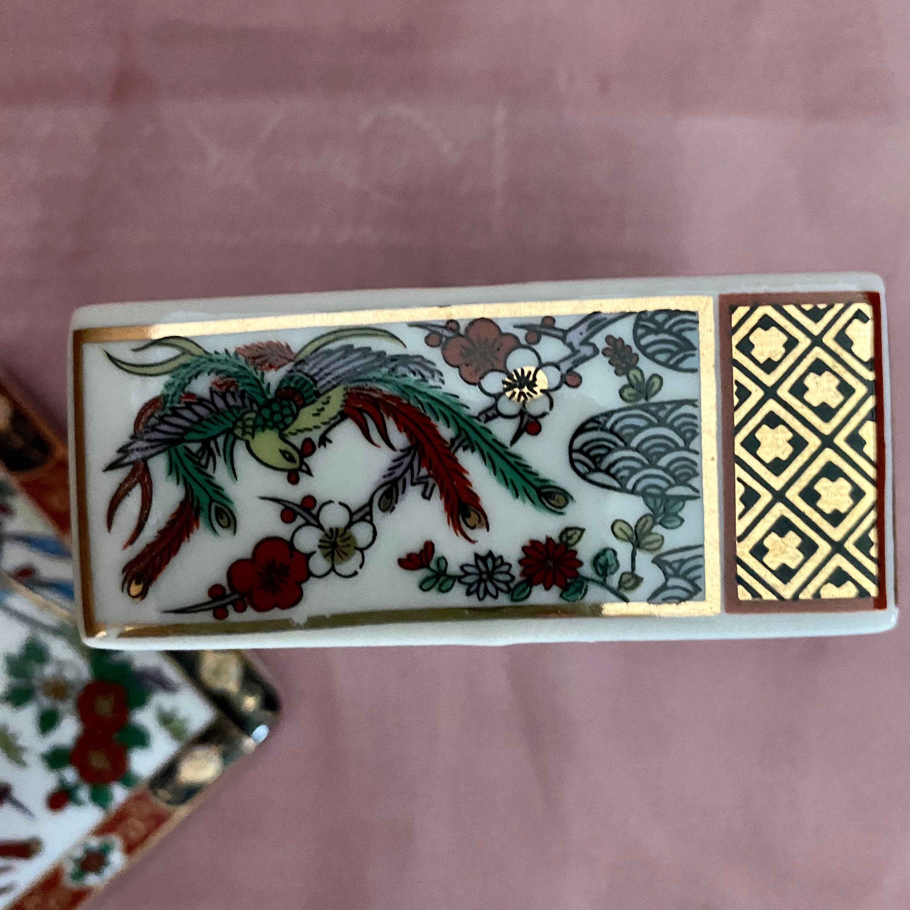 Imari porcelain trinket box with lid Heritage Mint Japan Etsy