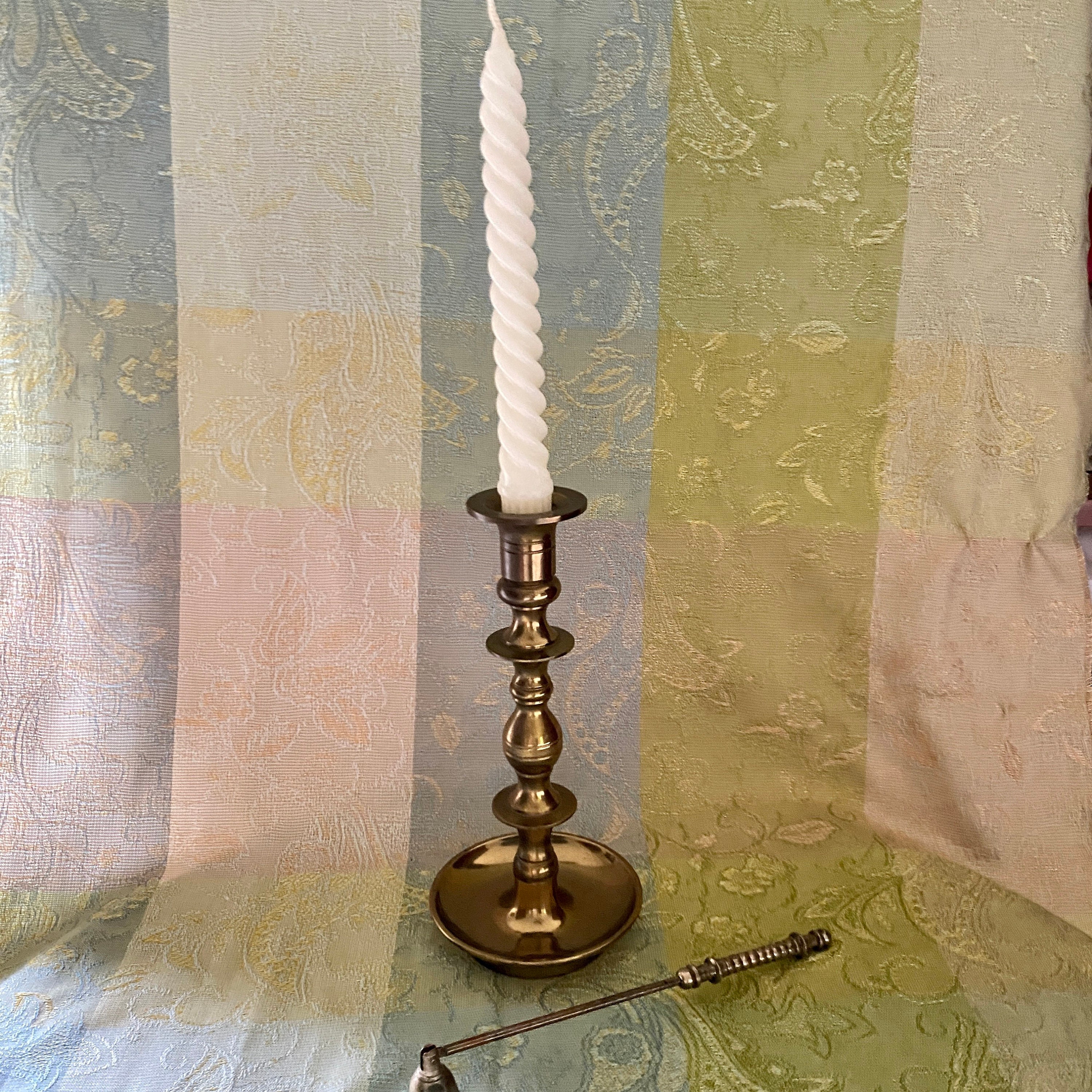 Tall brass candlestick brass candlestick candle holder Etsy