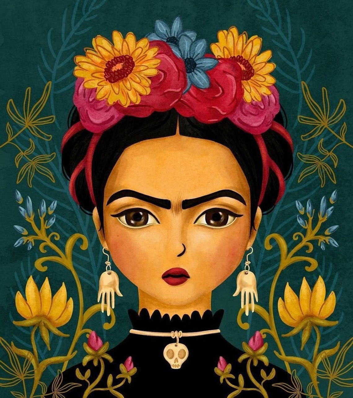 DIY 5D Diamond Painting Kit Frida Kahlo DIY Full Square Round | Etsy