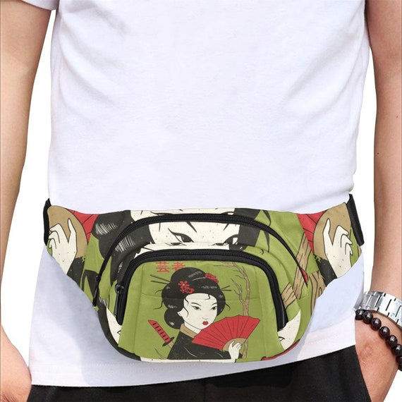 Geisha Fanny Pack Samurai Fanny Pack Japanese Fanny Pack Etsy