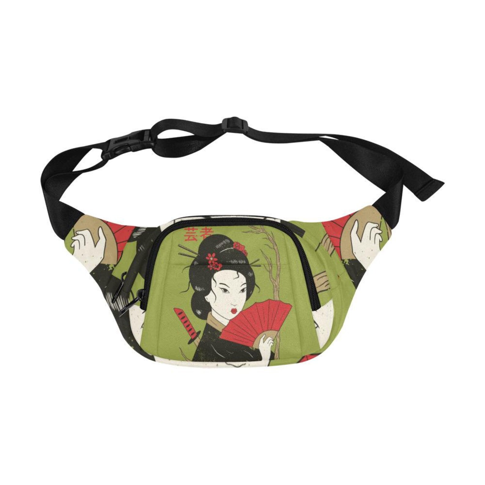Geisha Fanny Pack Samurai Fanny Pack Japanese Fanny Pack Etsy