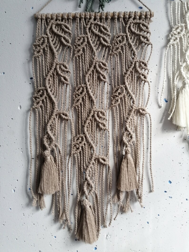 Ivory Macrame Wall Hanging Woven Wall Hanging Rope Wall Art Handmade ...