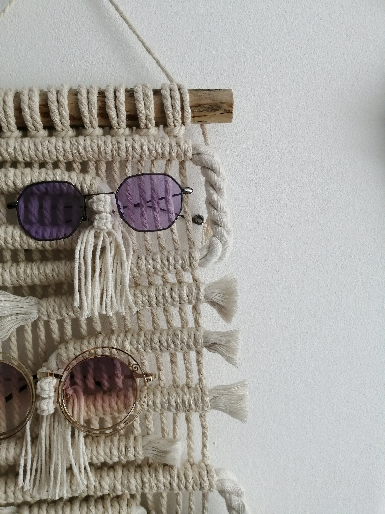 Macrame Sunglasses Holder Sunglasses Organiser Textile Eyeglasses Holder Eyewear Accessories Etsy