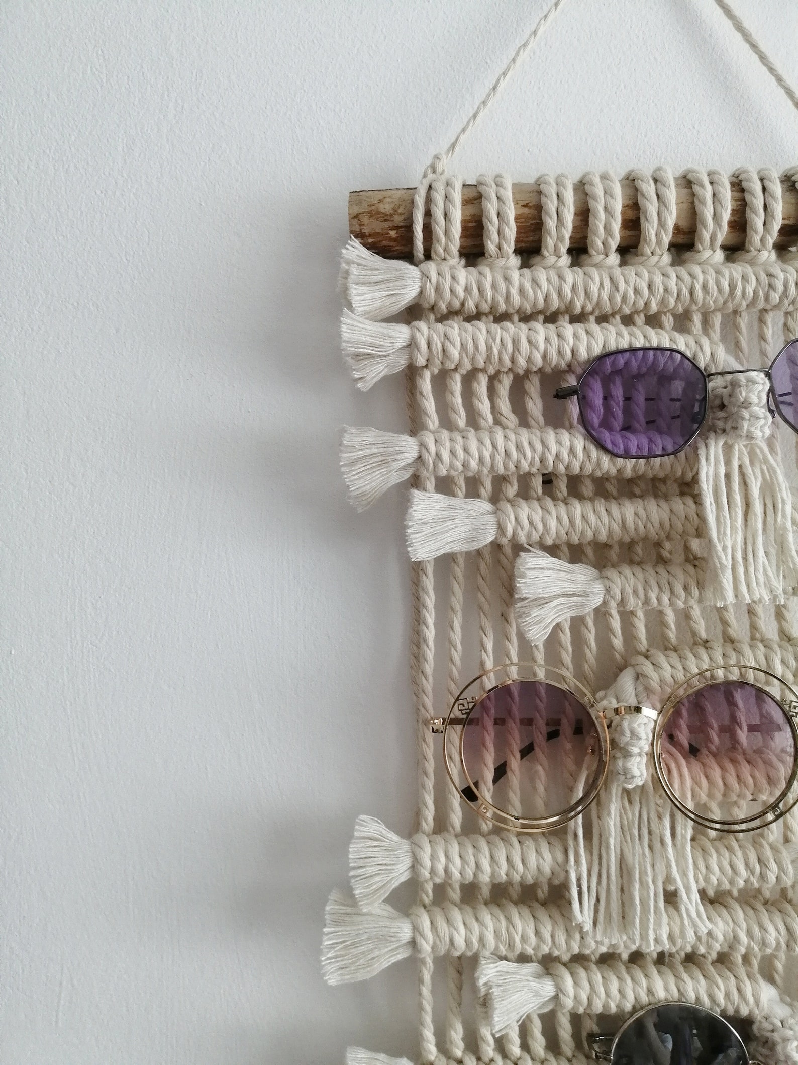Macrame Sunglasses Holder Sunglasses Organiser Textile Eyeglasses Holder Eyewear Accessories Etsy