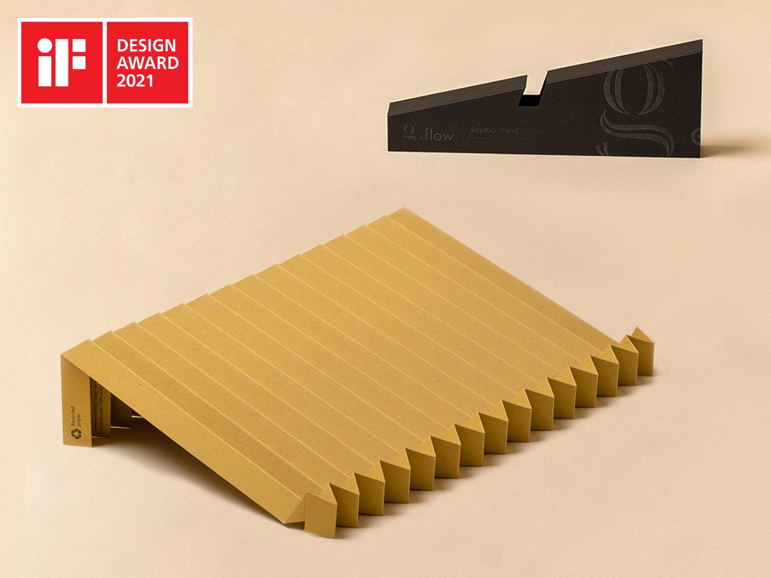 RECYCLED PAPER Laptop Stand, Handmade Ecofriendly GIFT for Minimalist