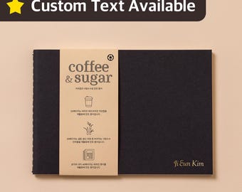 Recycled Paper Notebook Set: Coffee & Sugar, Eco-Friendly Journals