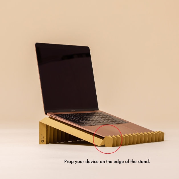 RECYCLED PAPER Laptop Stand, Handmade Ecofriendly GIFT for Minimalist