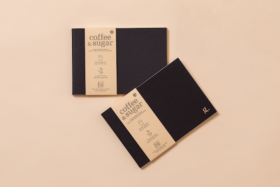 Eco-Friendly Notebook Set: Recycled Coffee Cup & Sugarcane Paper